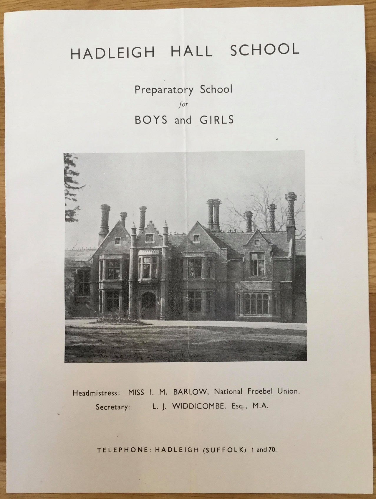 School Prospectus - Front Cover